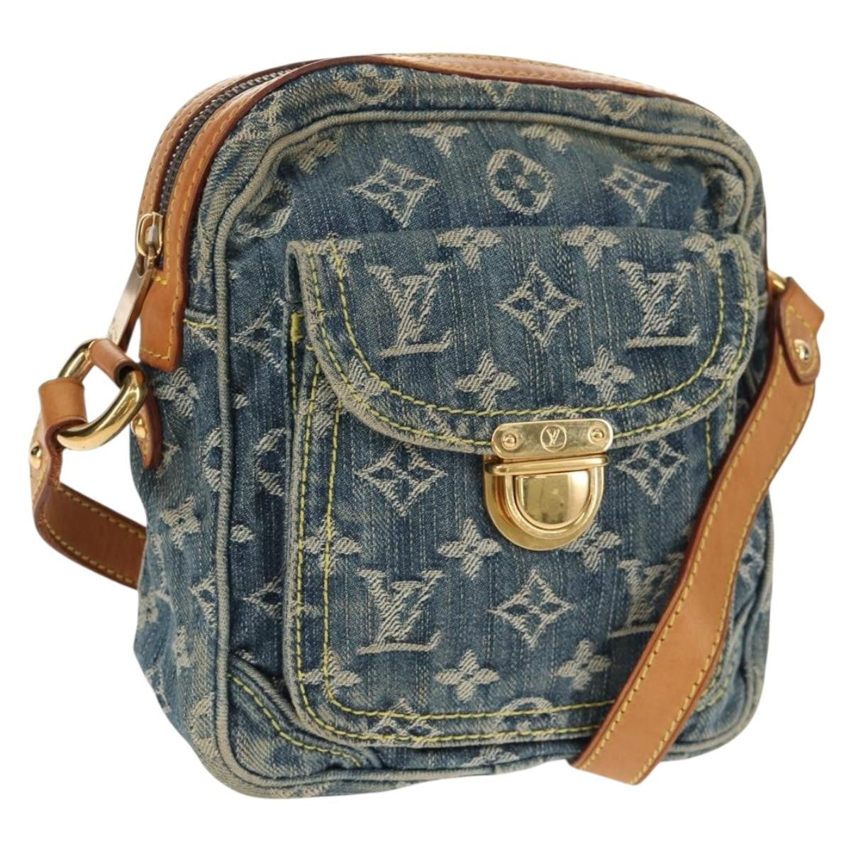 Louis Vuitton Camera Bag Monogram Denim Blue Denim_Jeans Shoulder Bag
