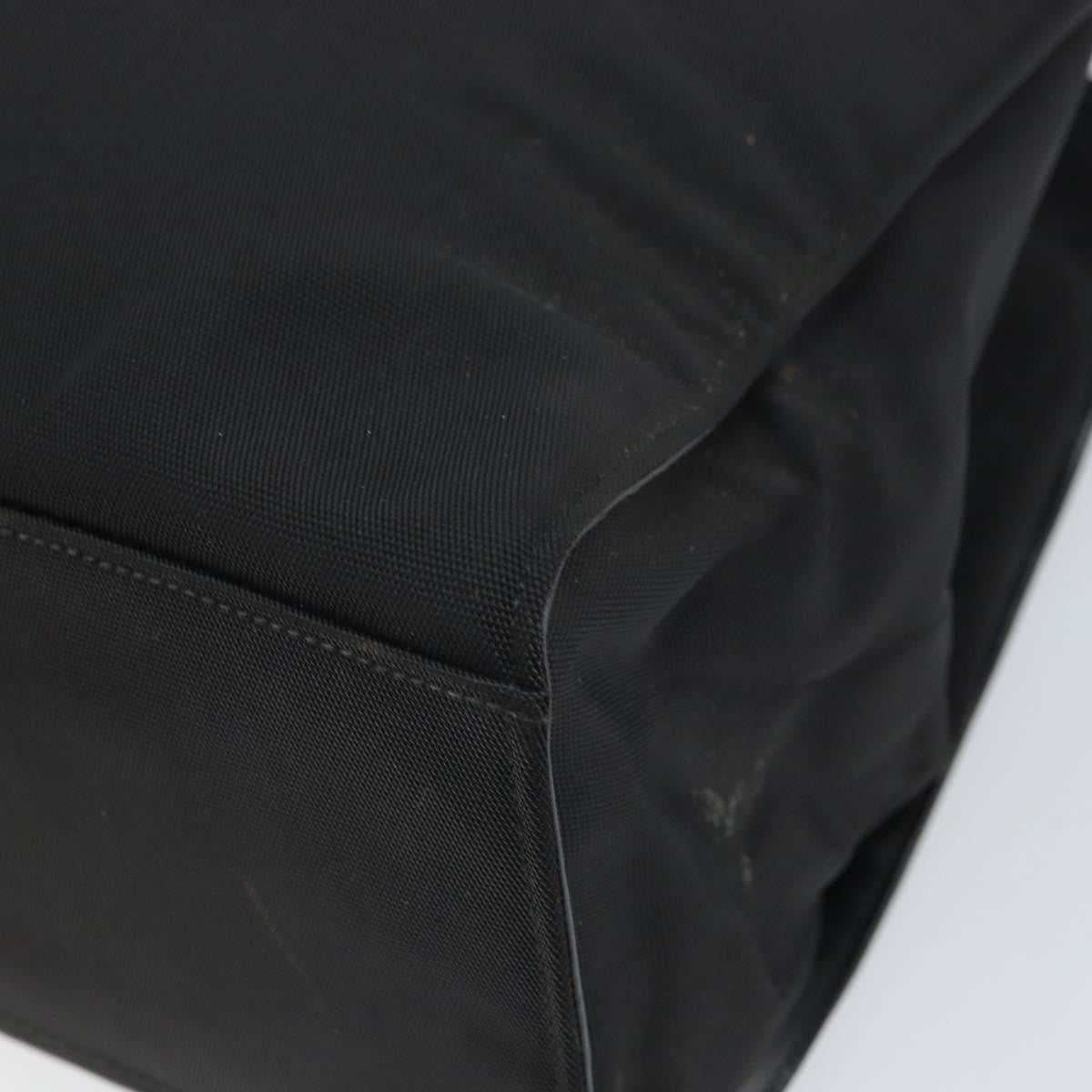 Gucci Bamboo Tote Bag Nylon Black Nylon Tote Bag Bag (Pre-Owned)