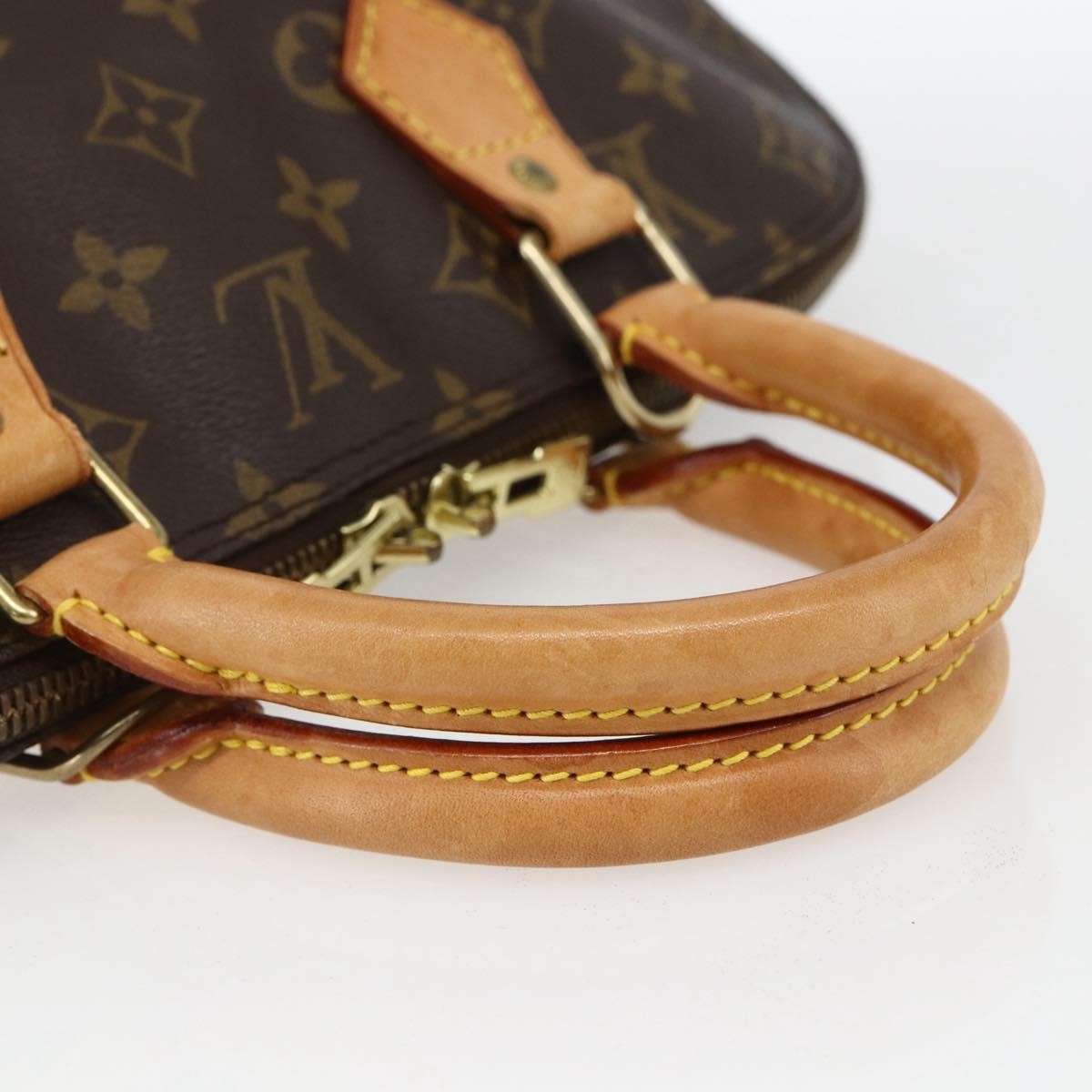 Louis Vuitton Alma Handbag Monogram Canvas Brown Canvas Handbag