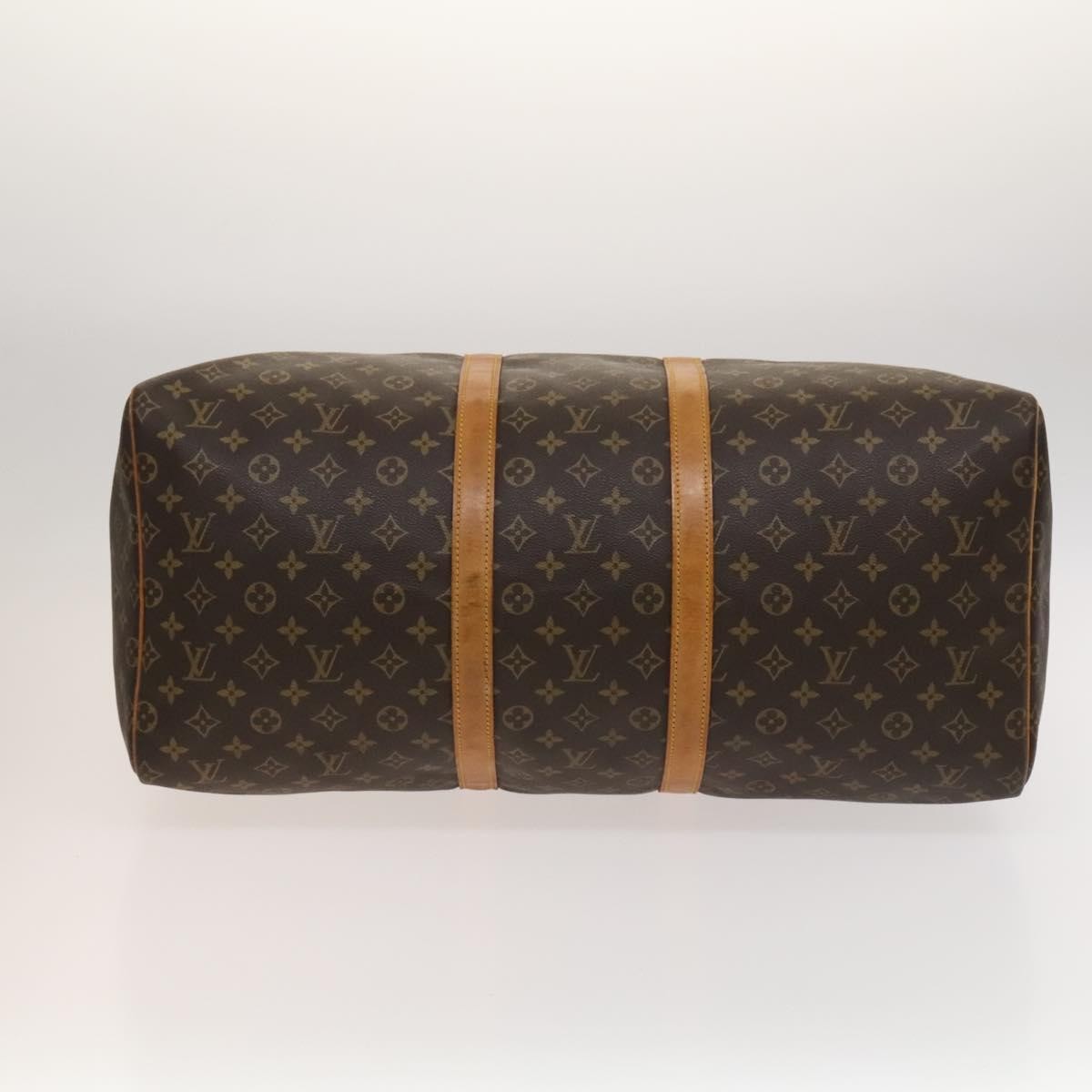 Louis Vuitton Keepall Bag Monogram Canvas Brown Canvas Travel Bag