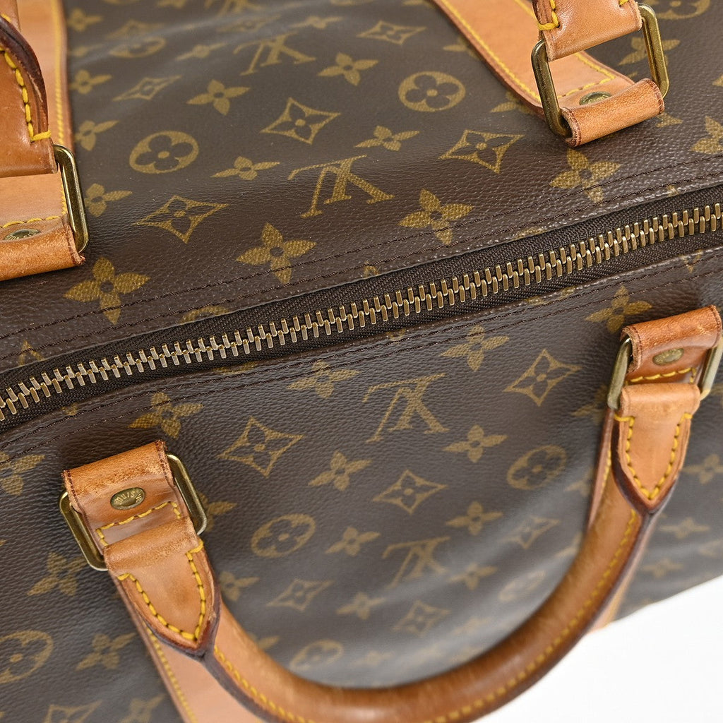 Louis Vuitton Keepall Bag Monogram Canvas Brown Canvas Travel Bag