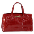 Louis Vuitton Wilshire Handbag Monogram Vernis Red Patent_Leather Handbag