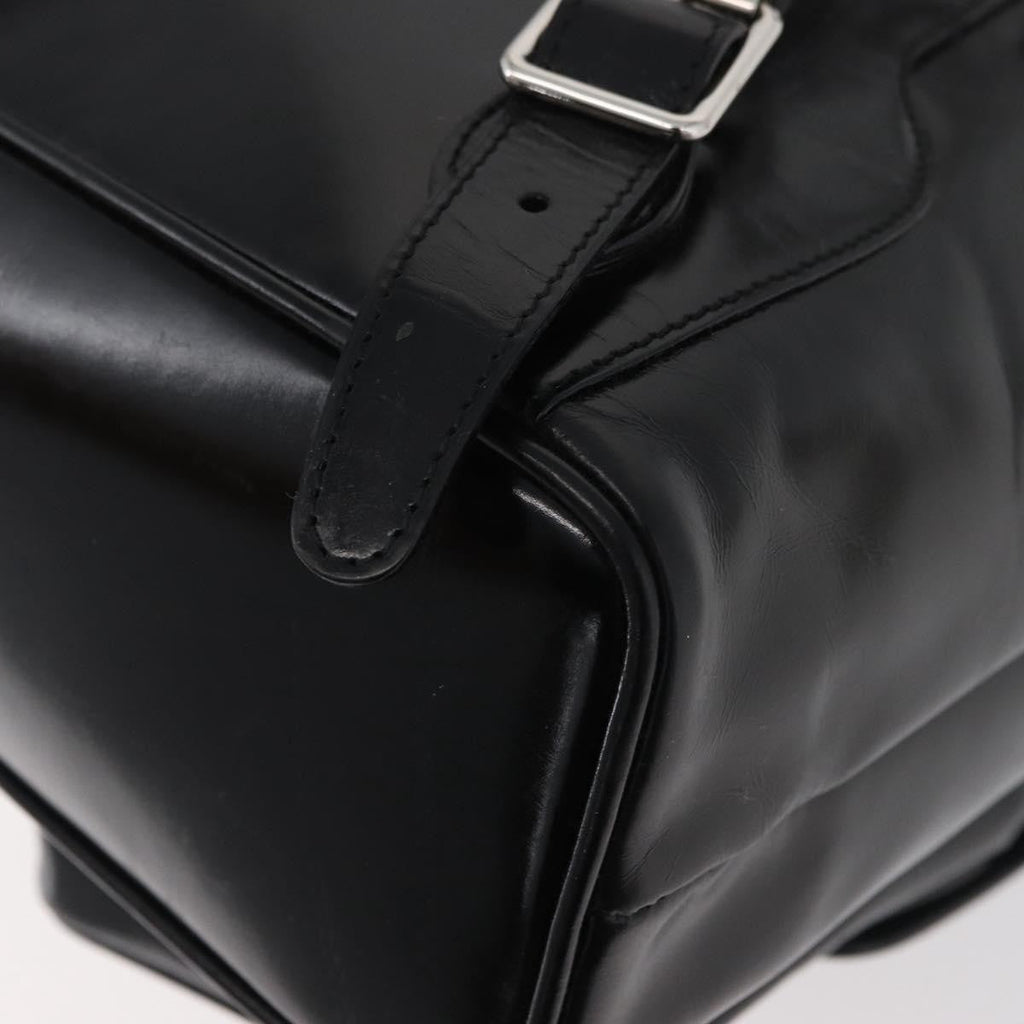 Gucci Vintage Bamboo Backpack Patent Leather Black Patent_Leather Backpack Bag (Pre-Owned)
