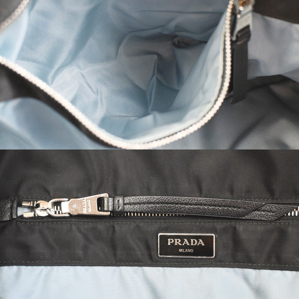 Prada Etiquette Tote Tessuto Black Nylon Tote Bag Bag