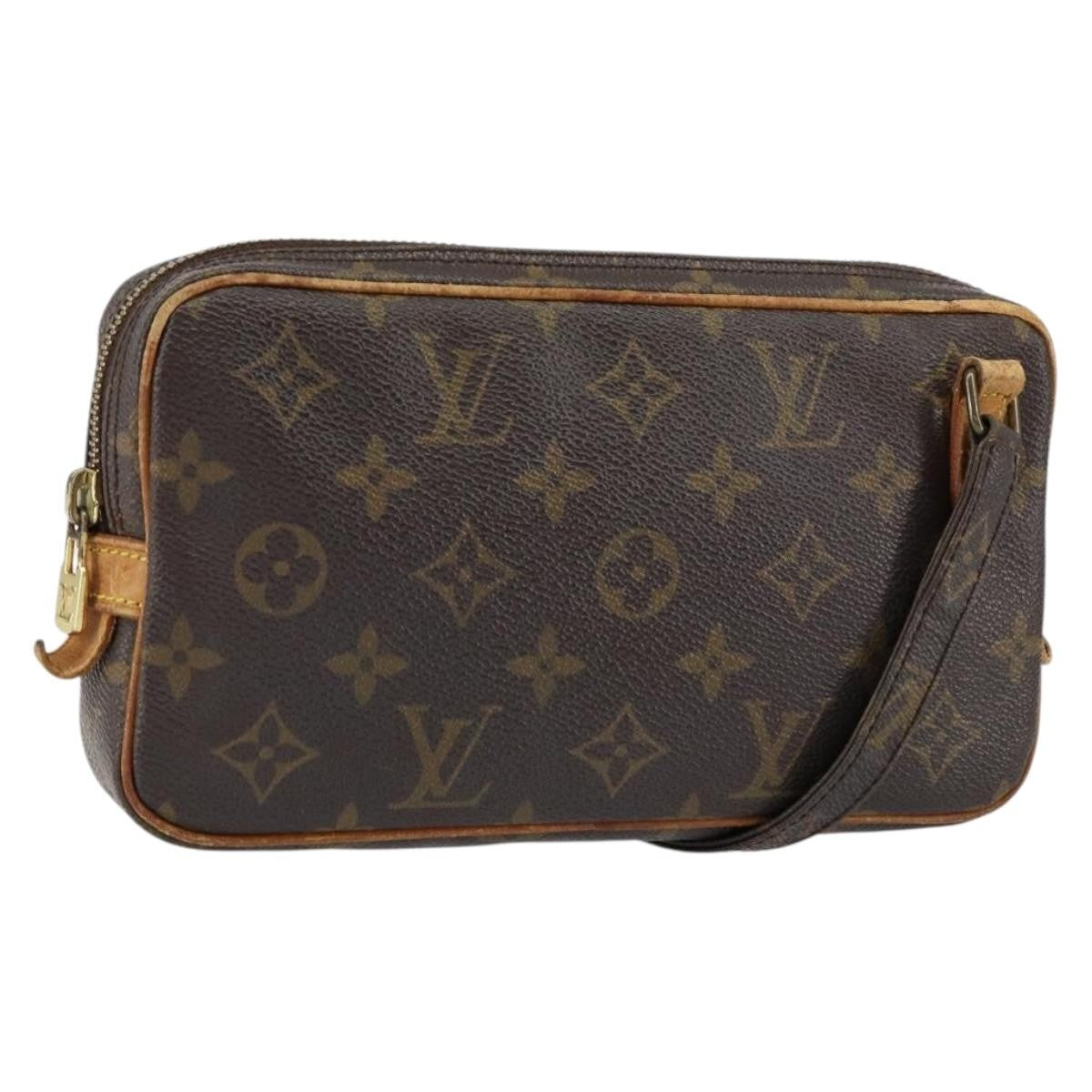 Louis Vuitton Pochette Marly Bandouliere Bag Monogram Canvas Brown Canvas Clutche & Pouche Bag