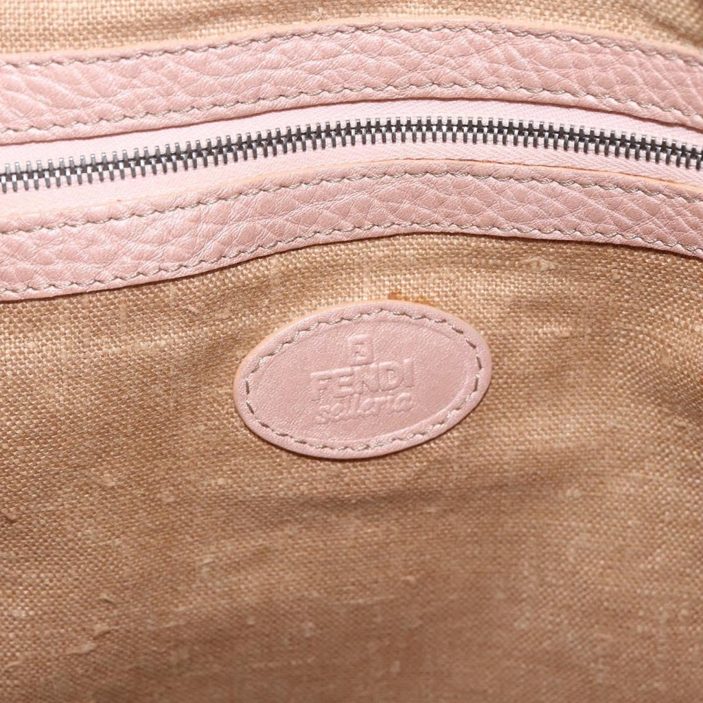 Fendi Selleria Tote Leather Pink Leather Tote Bag Bag