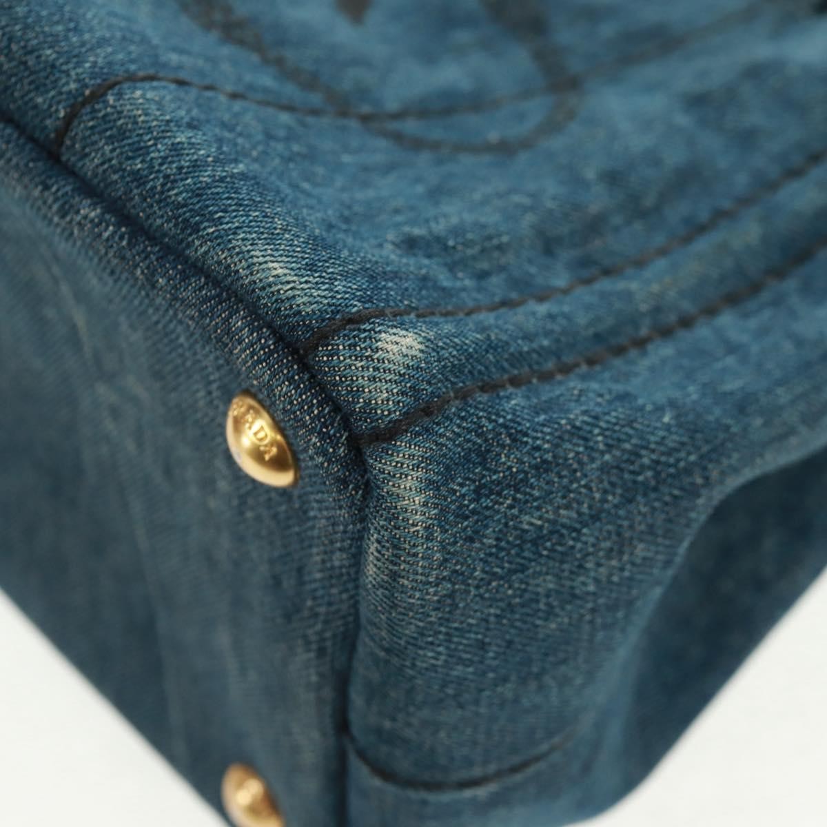 Prada Canapa Tote Denim Blue Denim_Jeans Tote Bag Bag