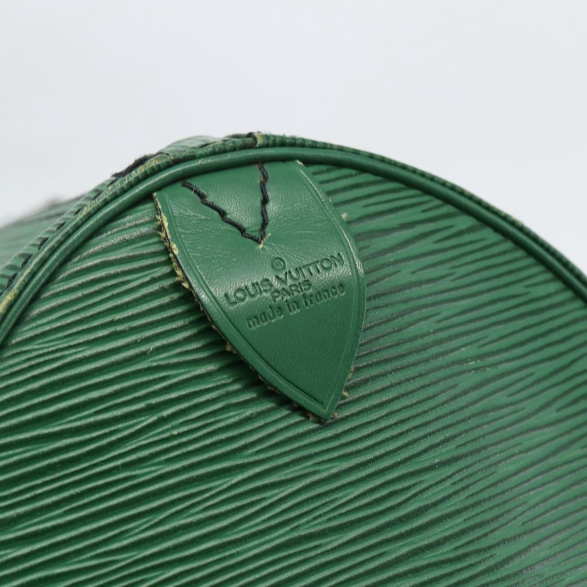 Louis Vuitton Keepall Bag Epi Leather Green Epi Leather Travel Bag