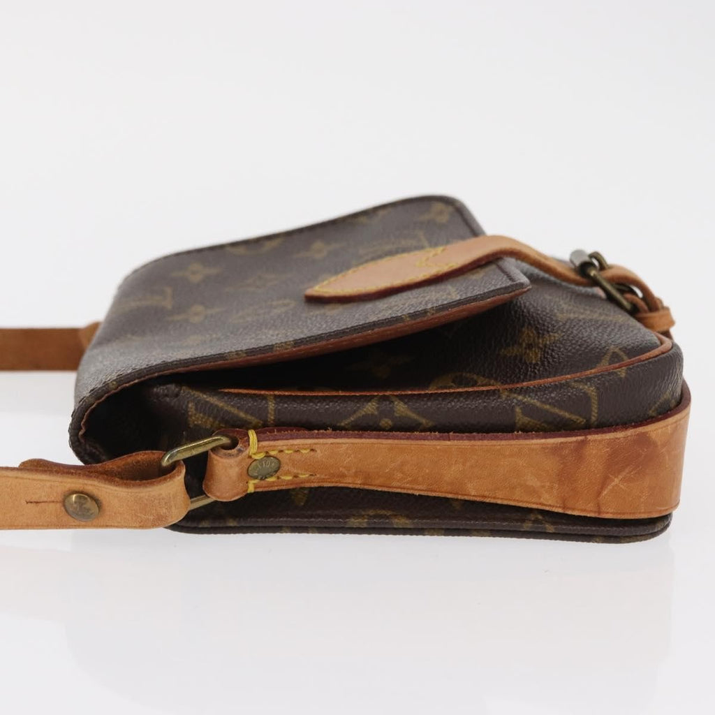 Louis Vuitton Cartouchiere Handbag Monogram Canvas Brown Canvas Shoulder Bag