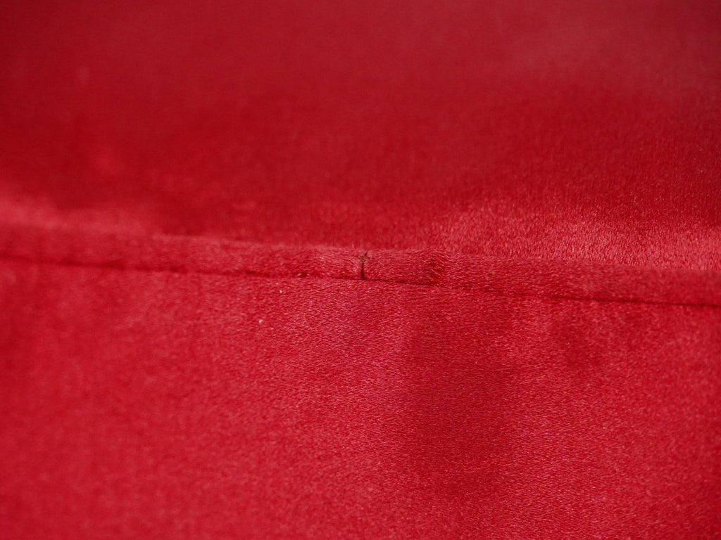 Prada Zip Around Toiletry Bag Silk Red Satin Clutche & Pouche Bag