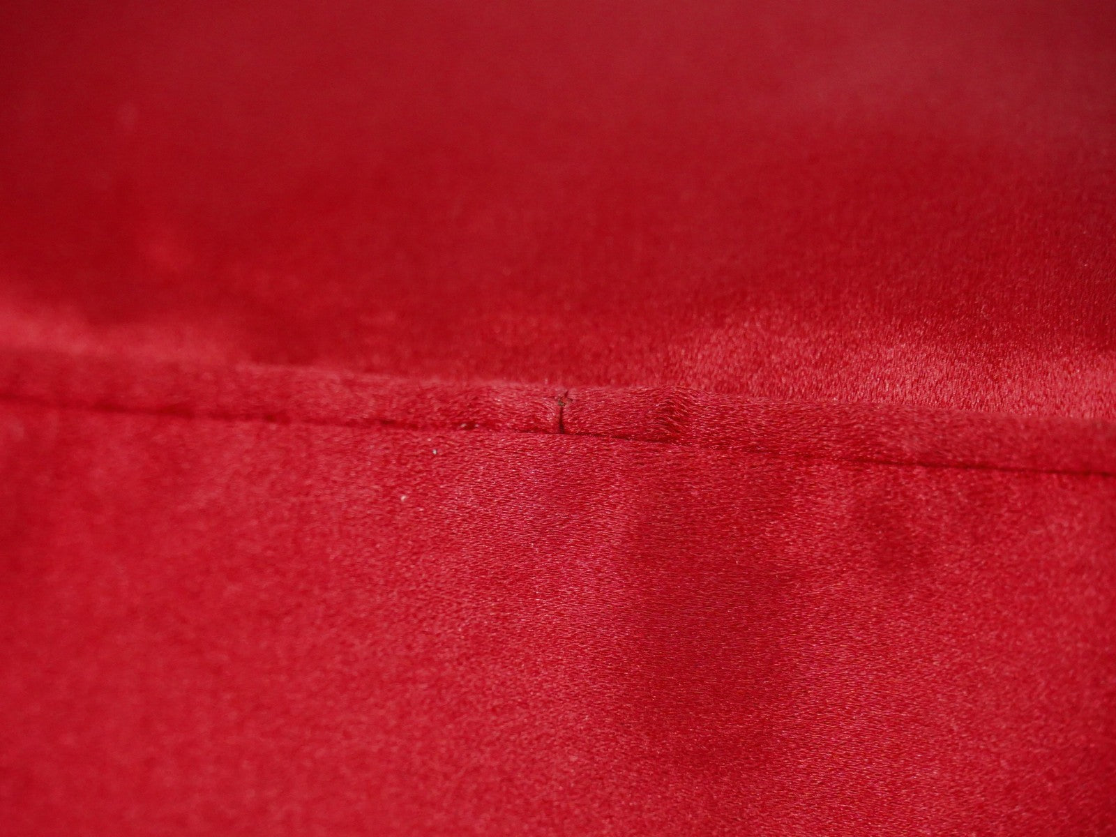 Prada Zip Around Toiletry Bag Silk Red Satin Clutche & Pouche Bag