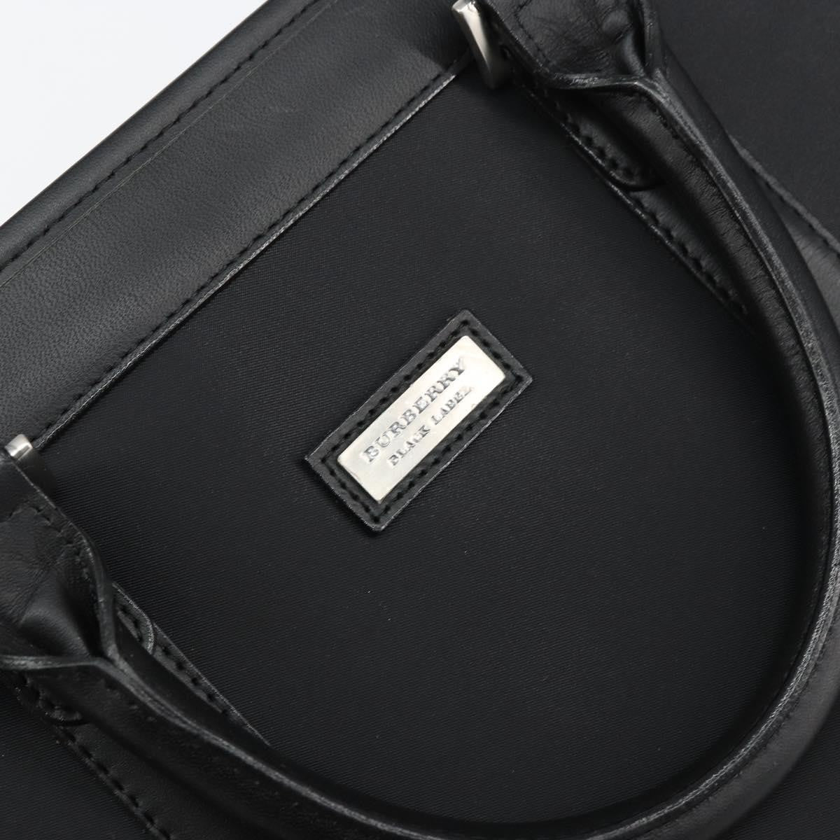 Burberry Black Label Business Bag Nylon Black Nylon Handbag