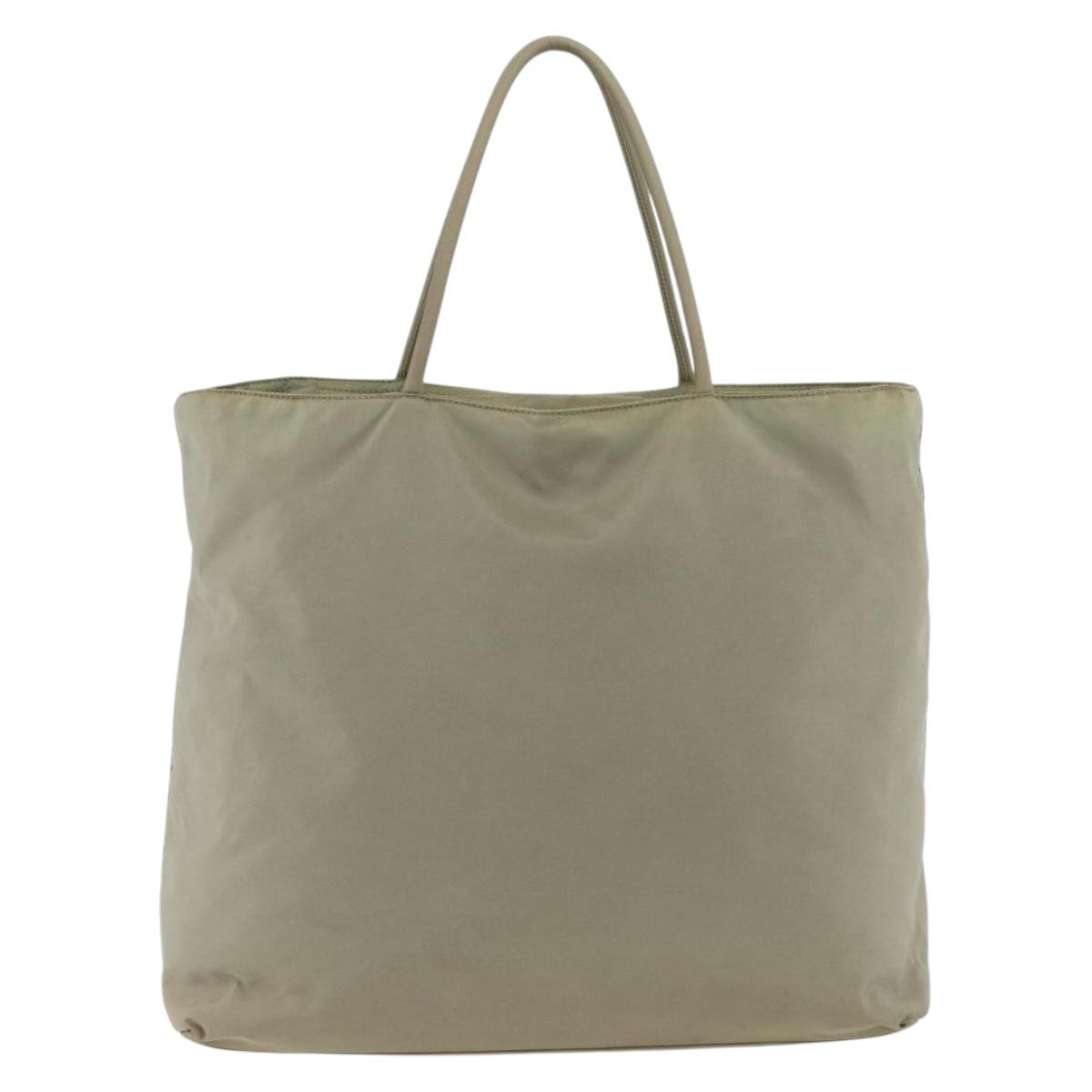 Prada Vintage Tote Tessuto Beige Nylon Tote Bag Bag