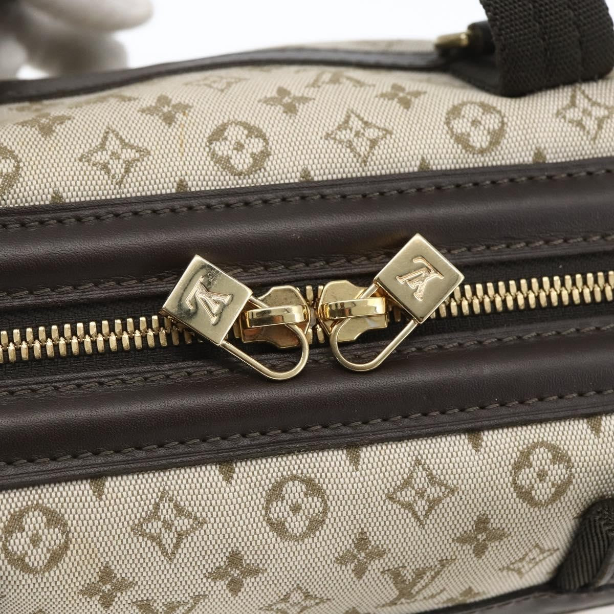 Louis Vuitton Josephine Handbag Mini Lin Khaki Canvas Handbag