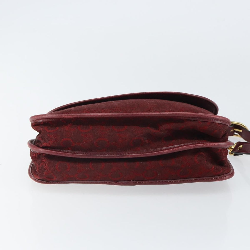 Celine C Sulky Shoulder Bag Canvas Red Canvas Shoulder Bag Bag