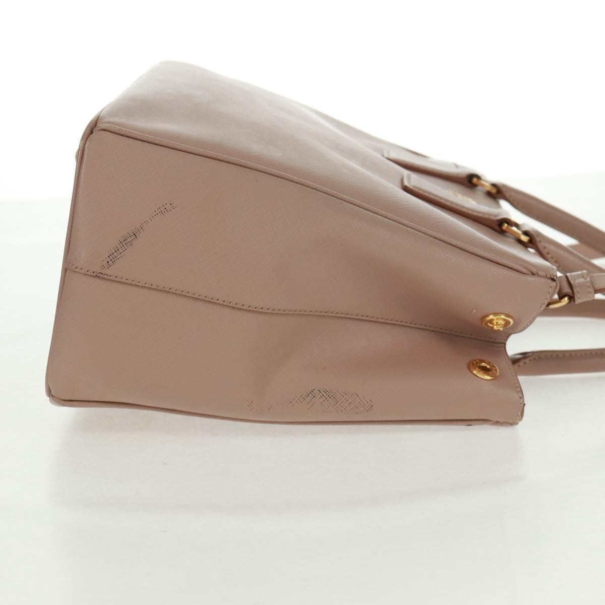 Prada Double Zip Lux Tote Saffiano Leather Pink Leather Tote Bag Bag