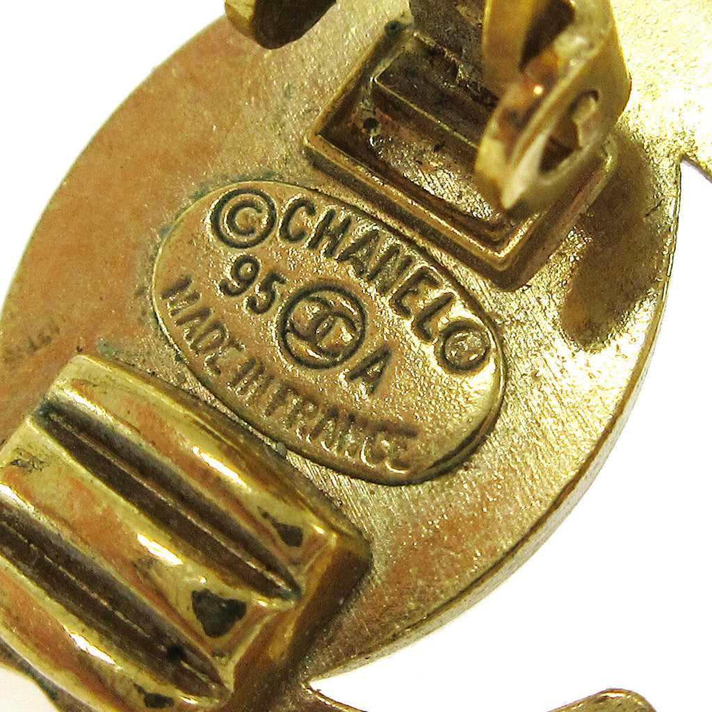 Chanel Cc Turnlock Clip-On Earrings Metal Gold Gold Earrings Jewelry