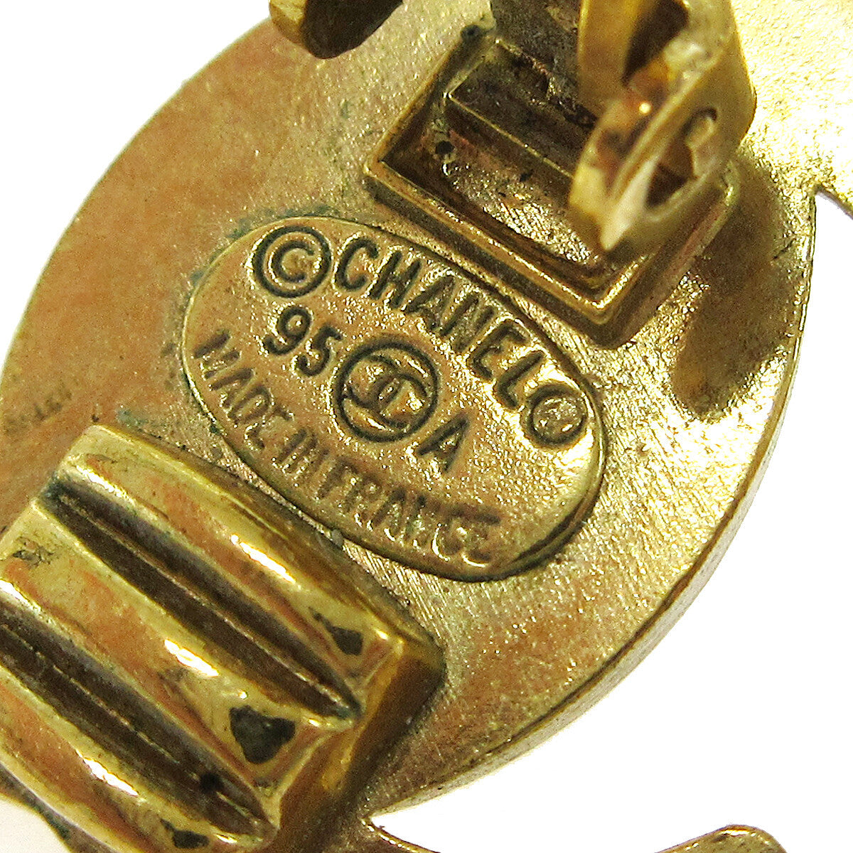 Chanel Cc Turnlock Clip-On Earrings Metal Gold Gold Earrings Jewelry
