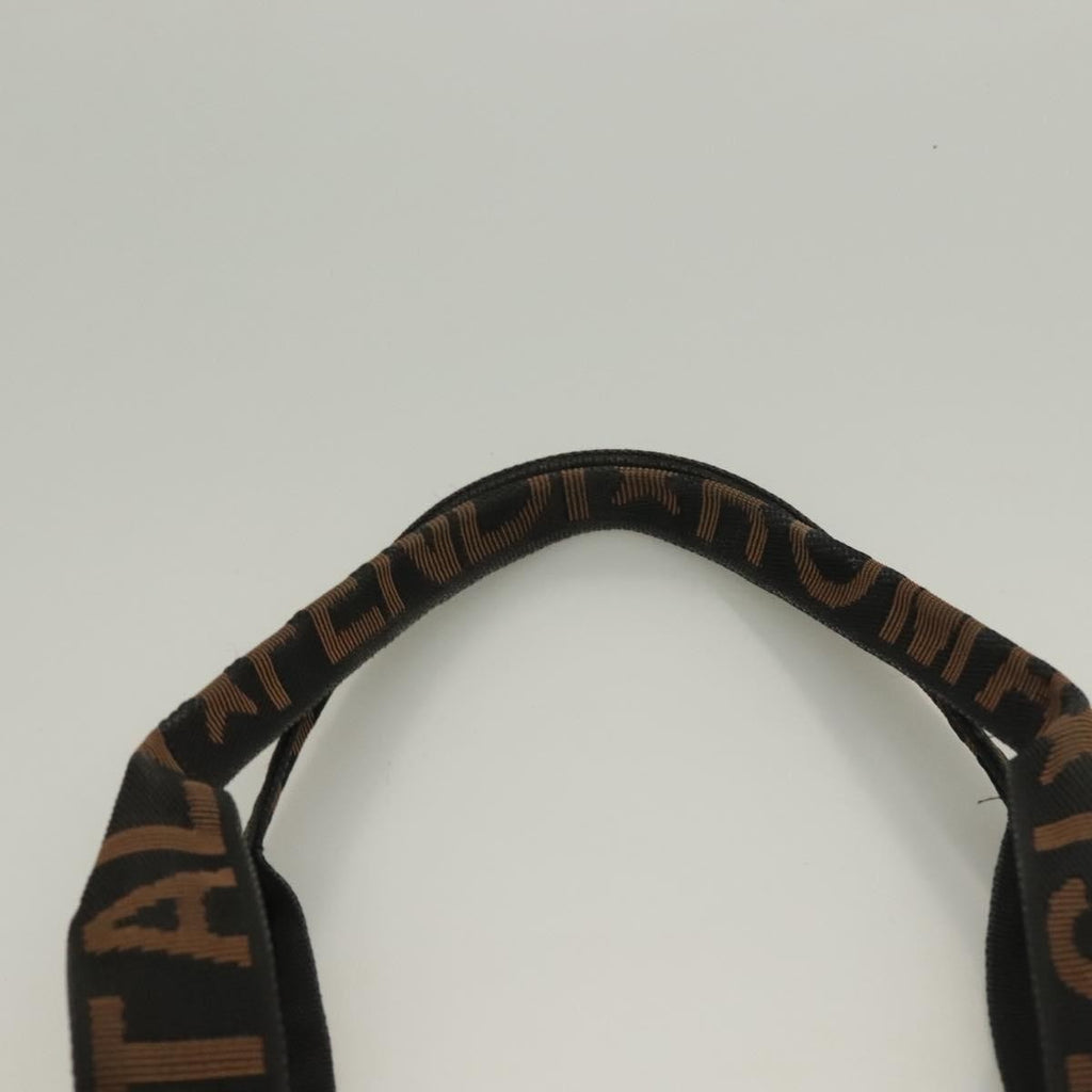Fendi Zucca Tote Bag Straw Black Wood Tote Bag Bag