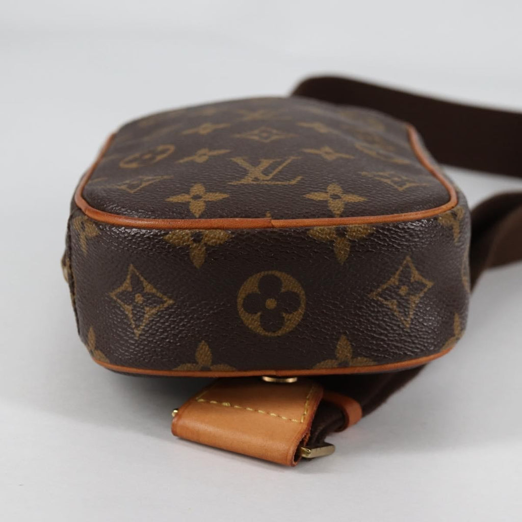 Louis Vuitton Pochette Gange Monogram Canvas Brown Canvas Bag