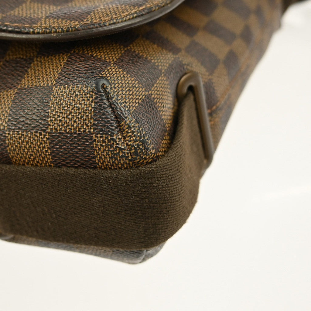 Louis Vuitton Brooklyn Handbag Damier Brown Canvas Shoulder Bag