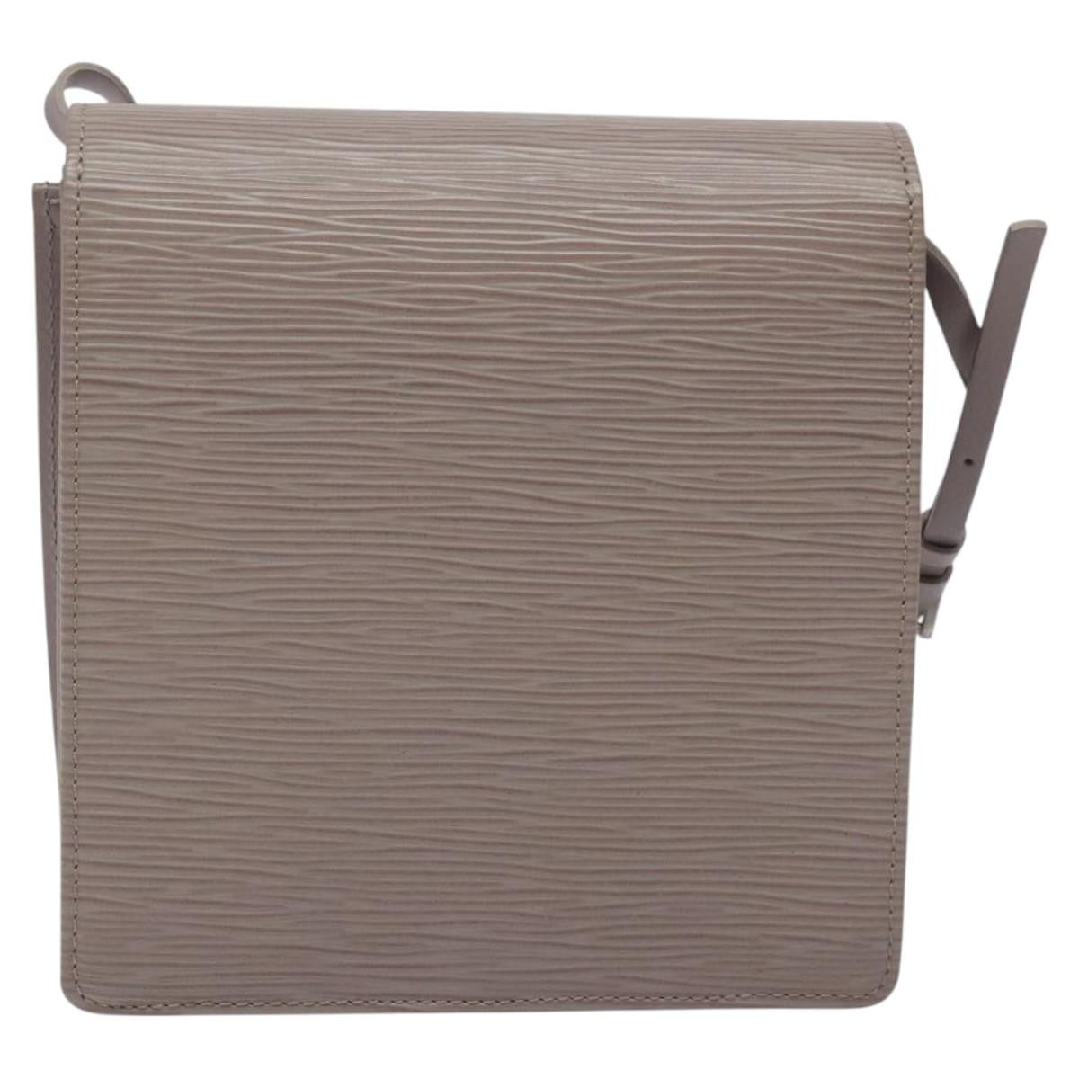 Louis Vuitton Biarritz Shoulder Bag Epi Leather Gray Leather Shoulder Bag
