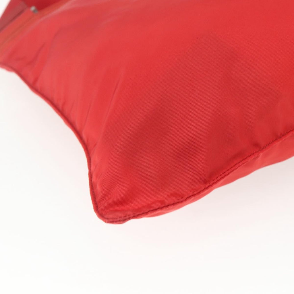 Prada Zip Top Messenger Bag Tessuto Red Nylon Shoulder Bag Bag