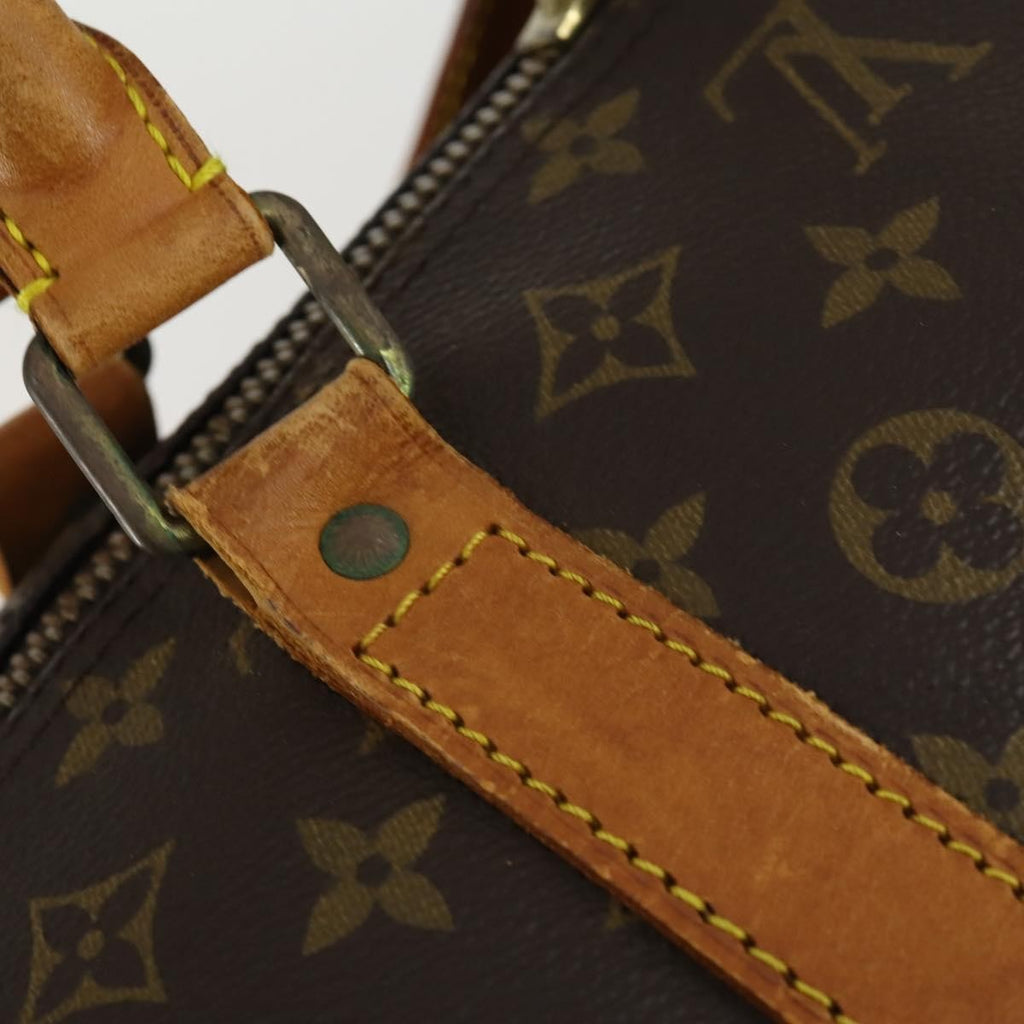 Louis Vuitton Keepall Bandouliere Bag Monogram Canvas Brown Canvas Travel Bag