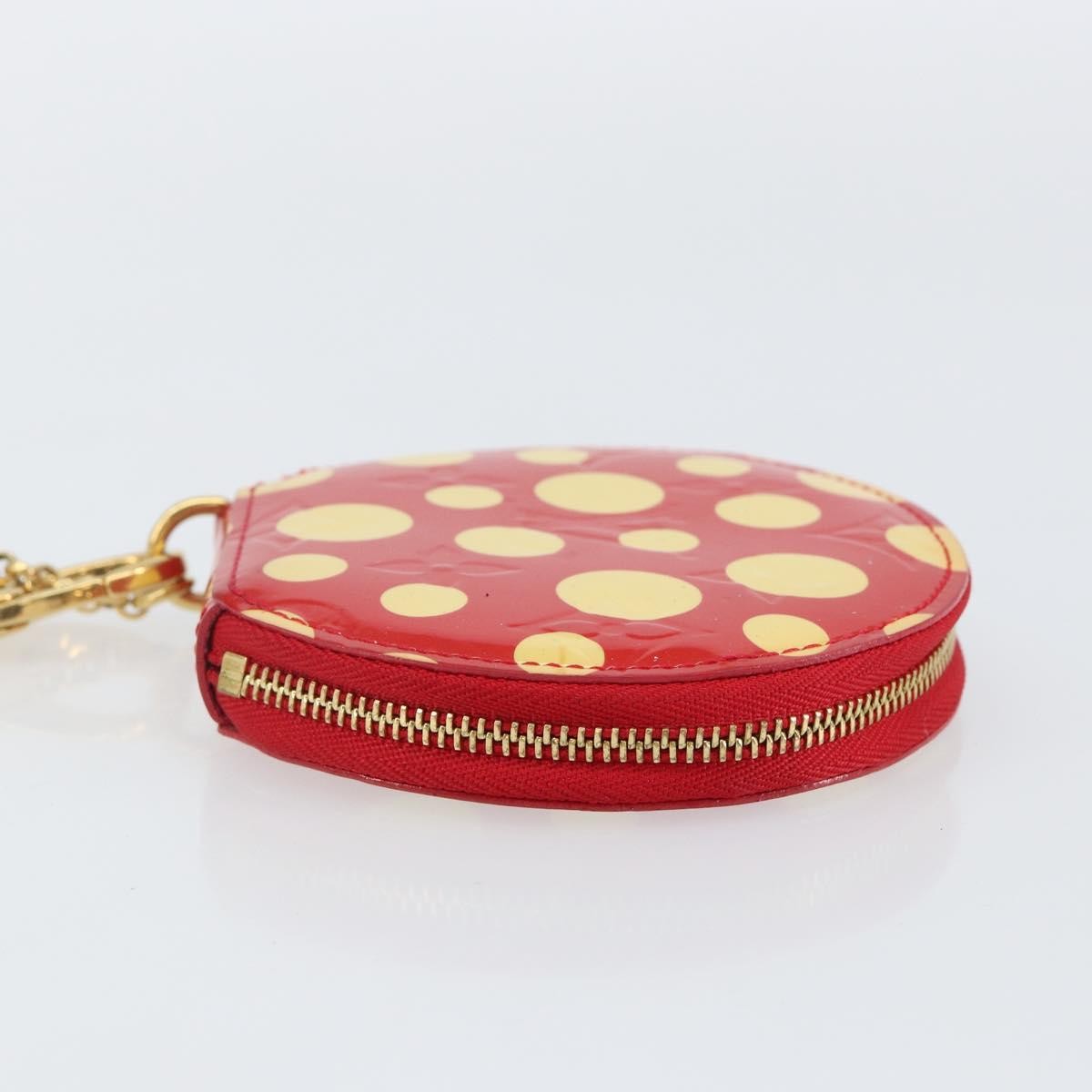 Louis Vuitton Boite Chapeau Coin Purse Patent Leather Red Patent_Leather Wallets Accessory