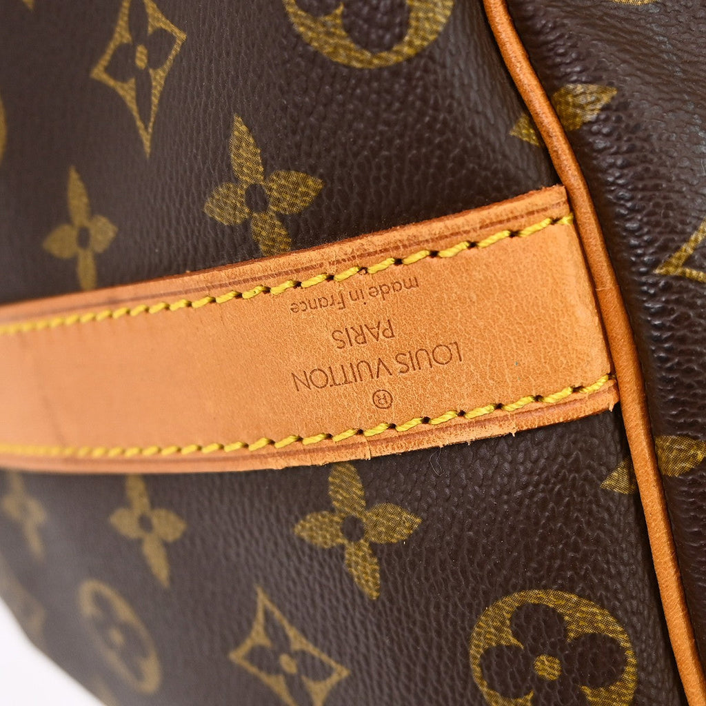 Louis Vuitton Keepall Bandouliere Bag Monogram Canvas Brown Canvas Handbag