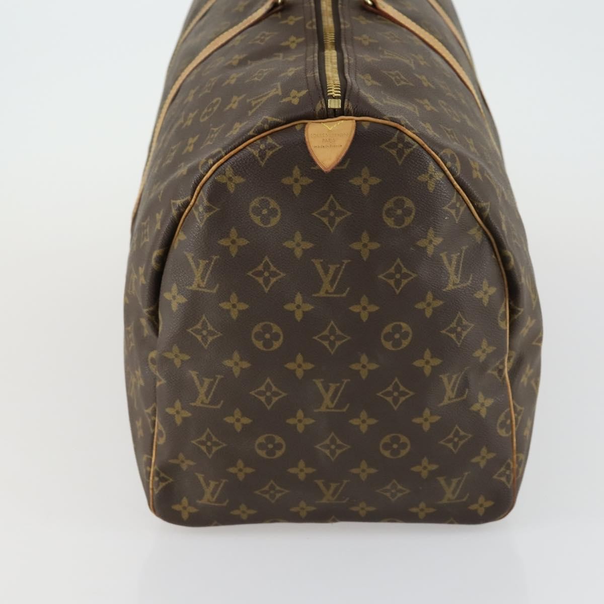 Louis Vuitton Keepall Bag Monogram Canvas Brown Canvas Travel Bag