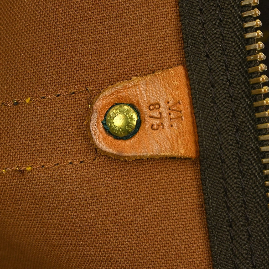 Louis Vuitton Keepall Bandouliere Bag Monogram Canvas Brown Canvas Travel Bag