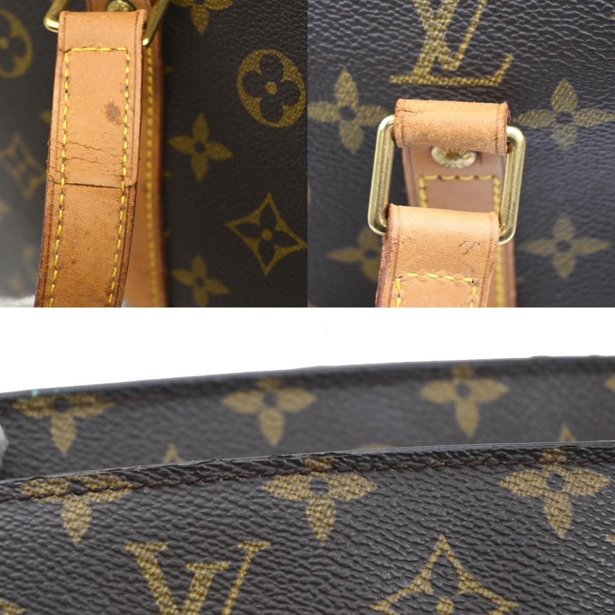 Louis Vuitton Babylone Handbag Monogram Canvas Brown Canvas Shoulder Bag