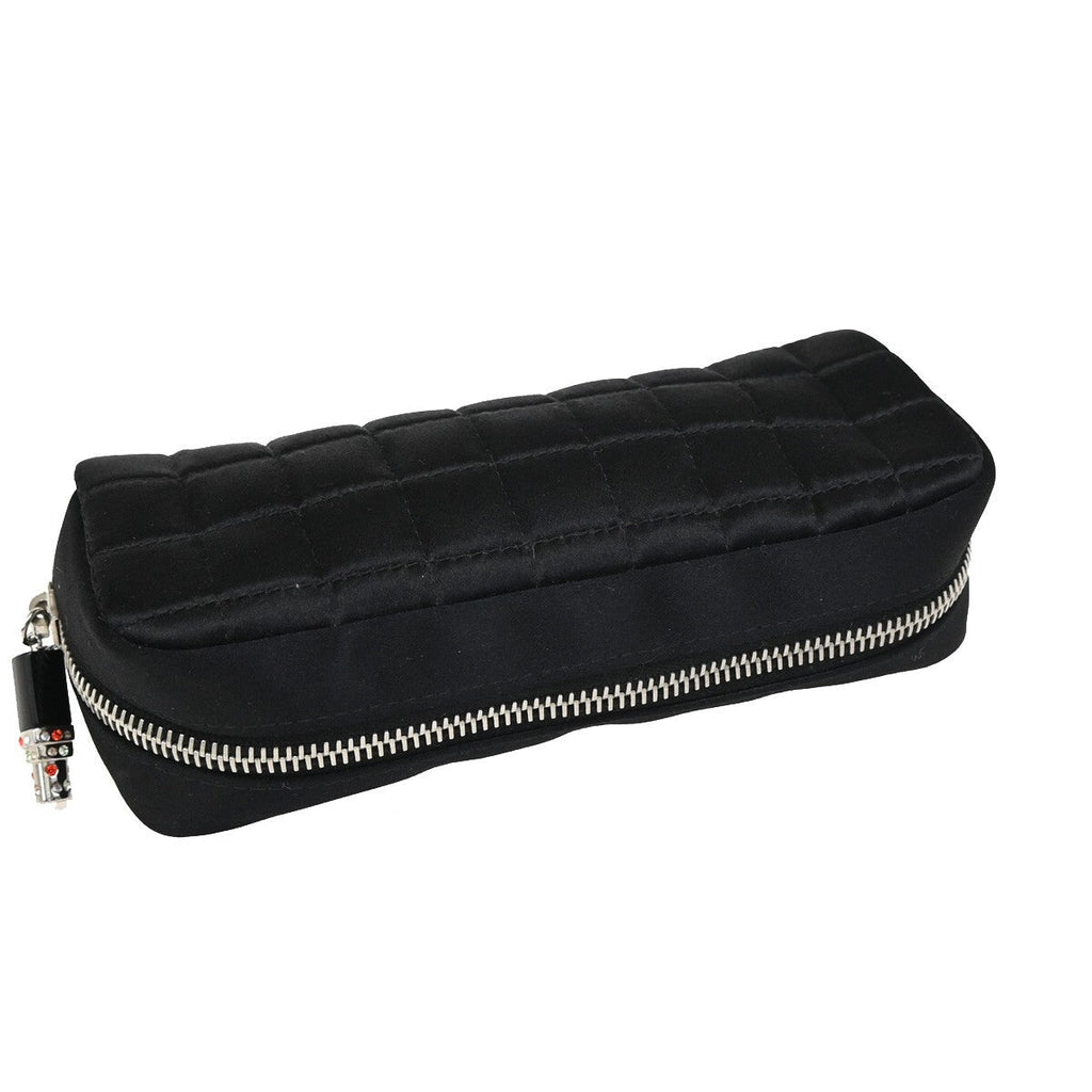 Chanel Chocolate Bar Clutch Nylon Black Nylon Clutche & Pouche Bag