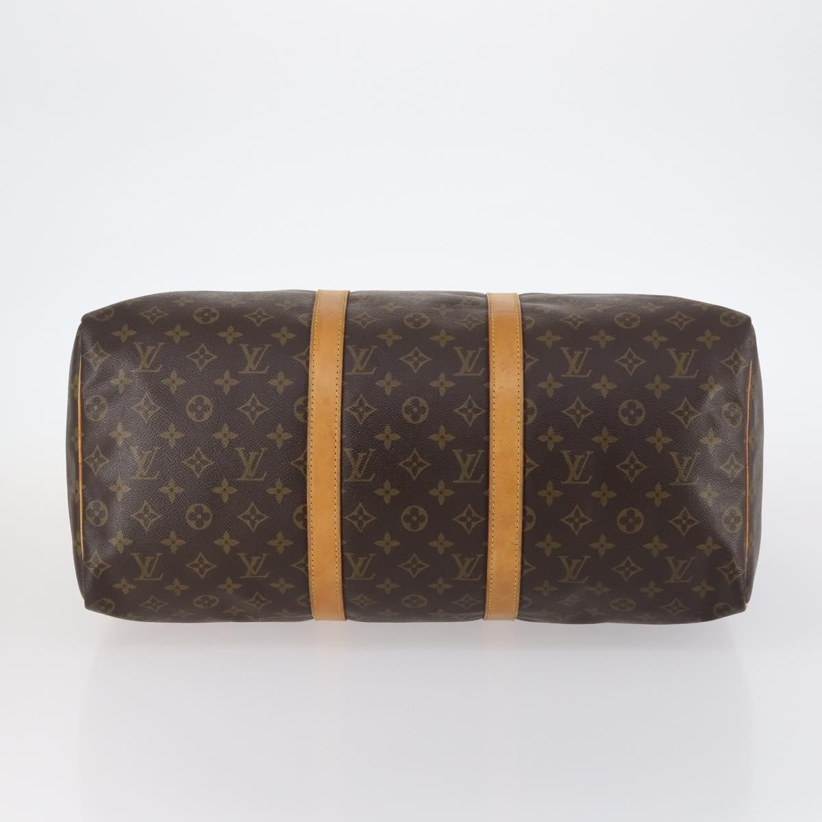 Louis Vuitton Keepall Bag Monogram Canvas Brown Canvas Travel Bag