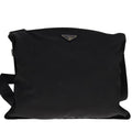 Prada Flat Messenger Bag Tessuto Black Nylon Shoulder Bag Bag