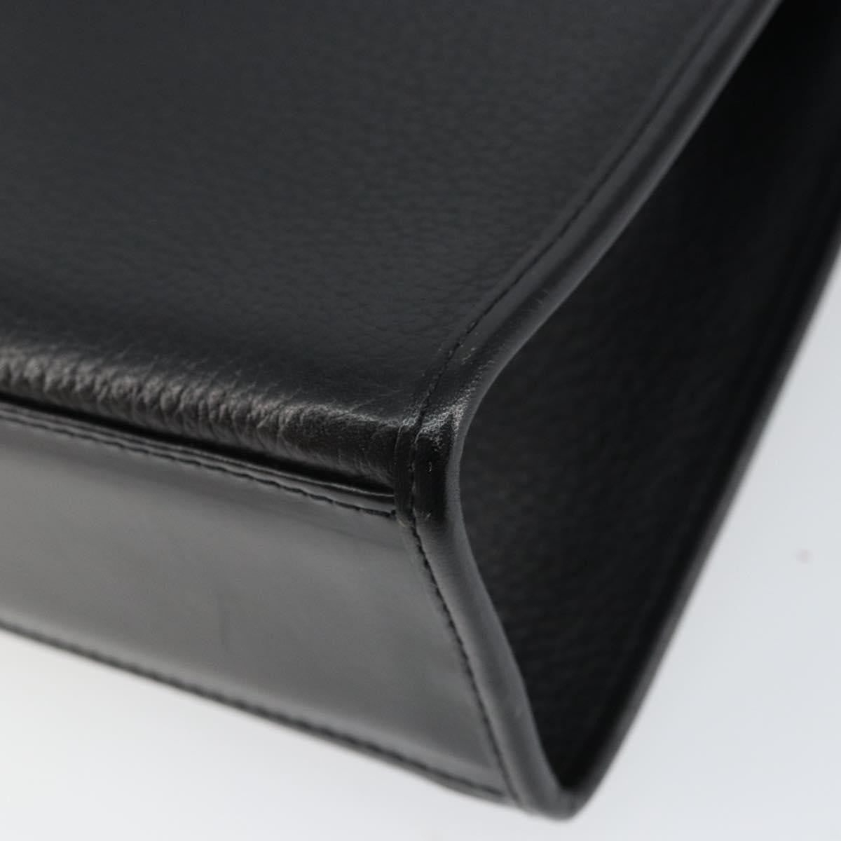 Burberry Vintage Handbag Leather Black Leather Handbag