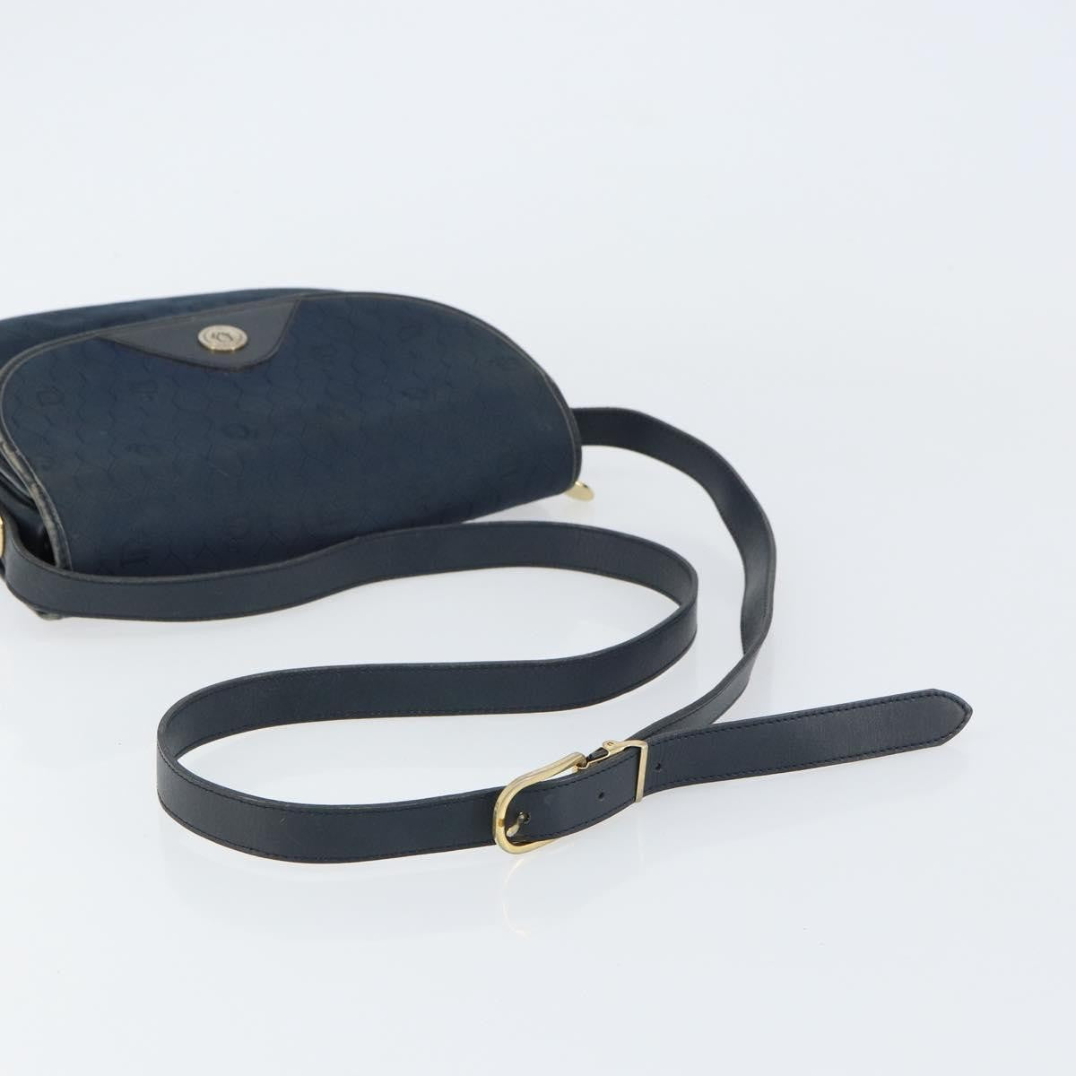 Christian Dior Vintage Honeycomb Shoulder Bag Canvas Navy Canvas Shoulder Bag Bag (Pre-Owned)