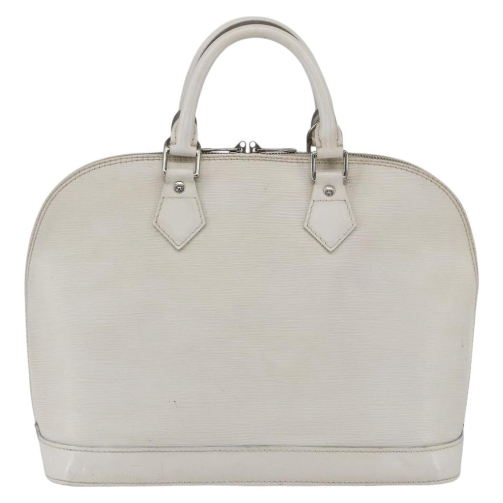 Louis Vuitton Alma Handbag Epi Leather White Leather Handbag