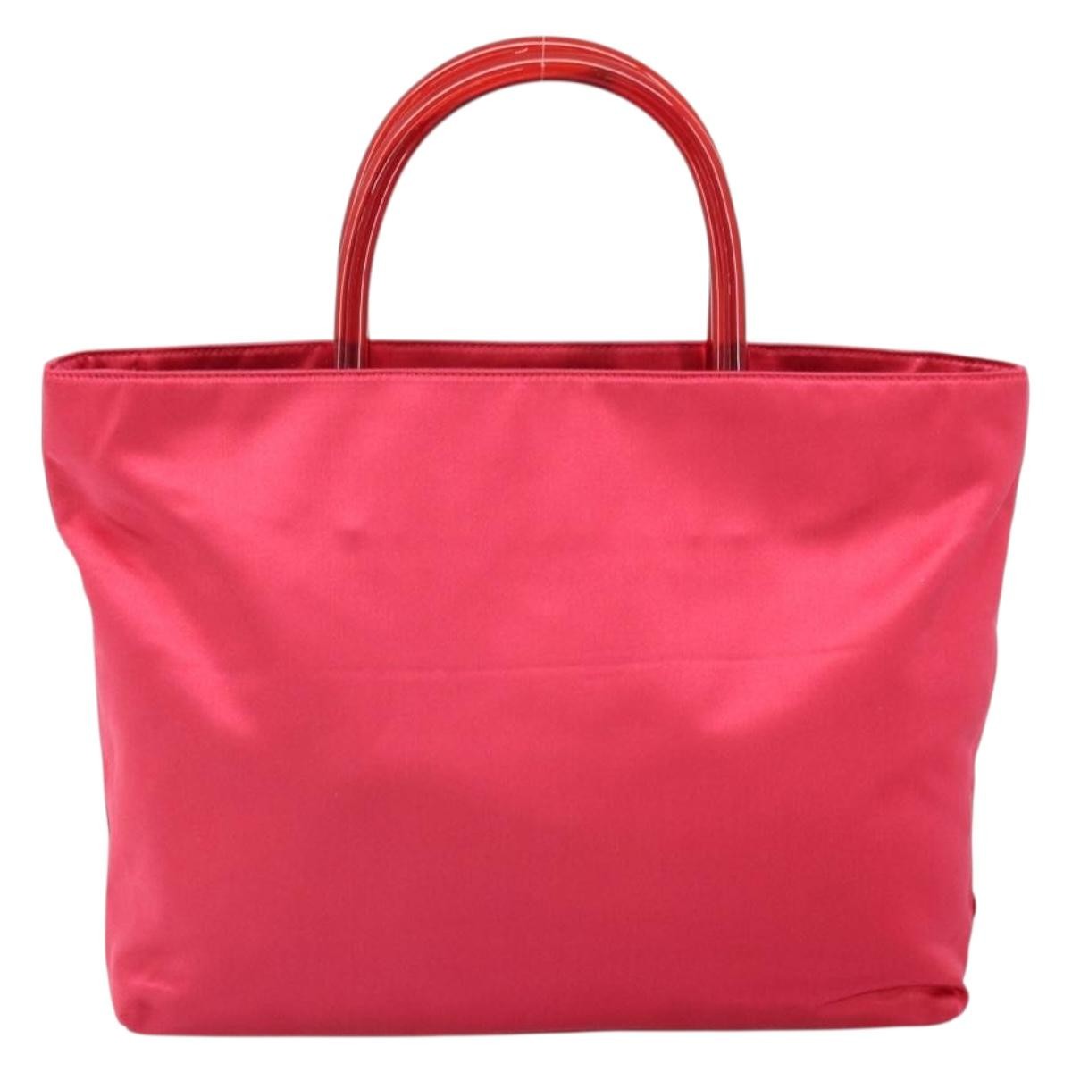 Prada Vintage Handbag Satin Red Satin Handbag