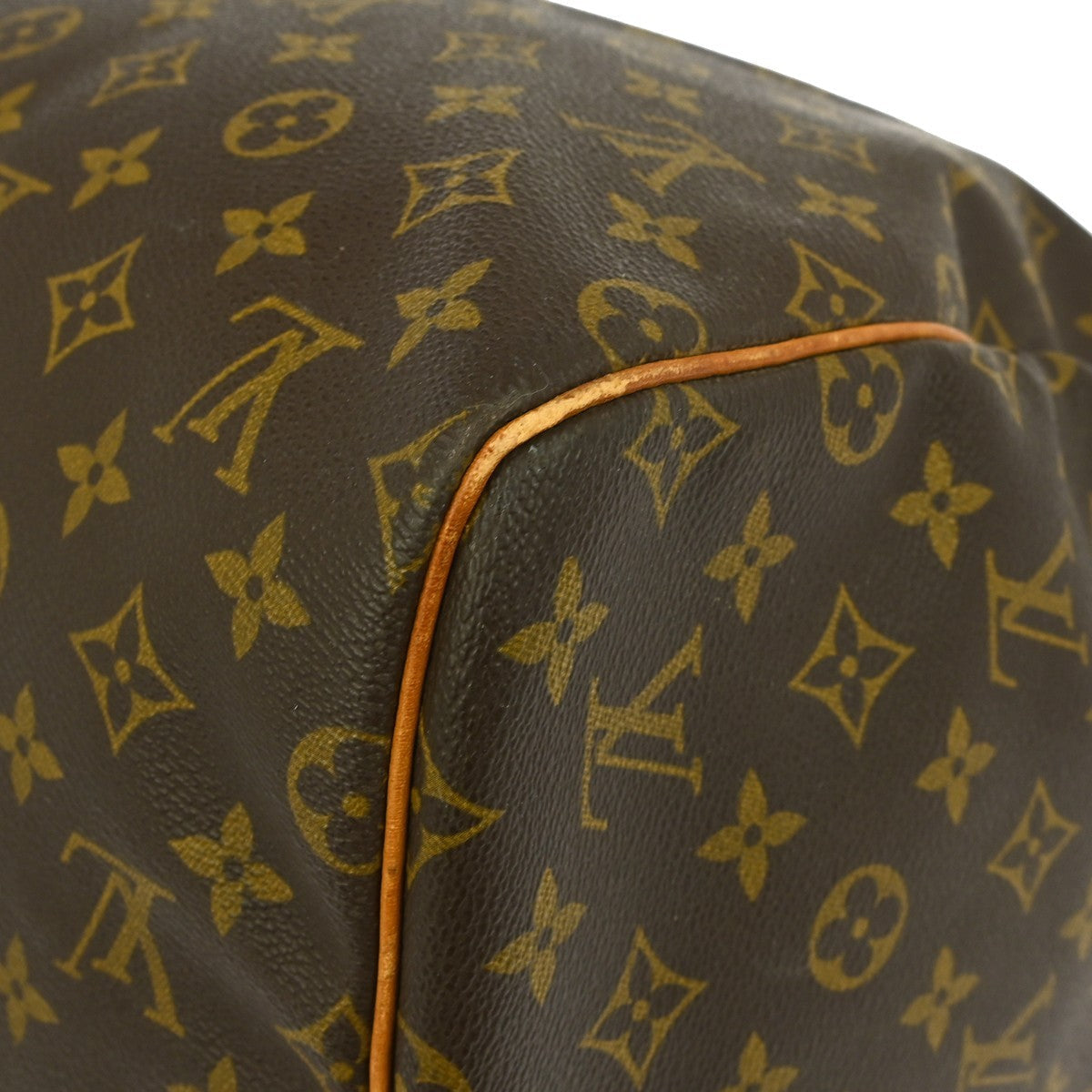 Louis Vuitton Keepall Bag Monogram Canvas Brown Canvas Travel Bag