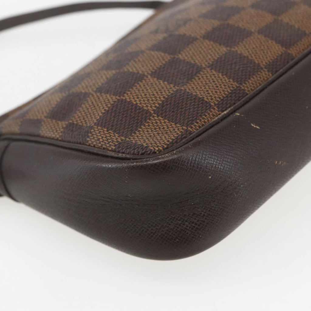 Louis Vuitton Trousse Make Up Bag Damier Canvas Brown Canvas Clutche & Pouche Bag