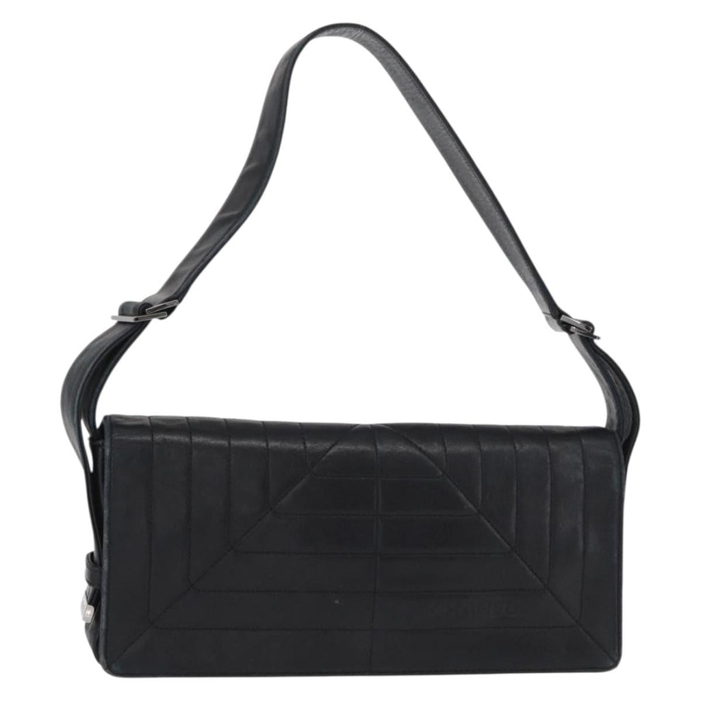 Chanel Vintage Shoulder Bag Leather Black Leather Shoulder Bag Bag