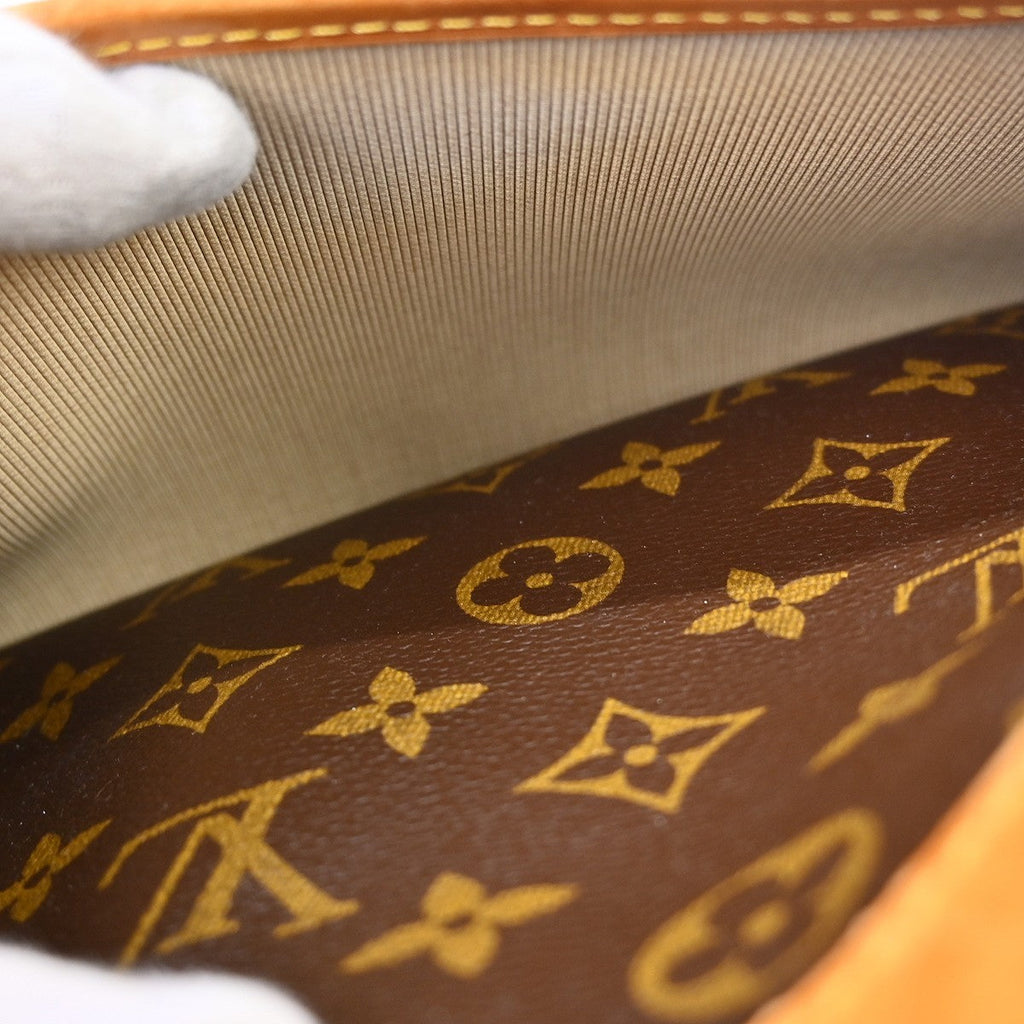 Louis Vuitton Trouville Handbag Monogram Canvas Brown Canvas Handbag