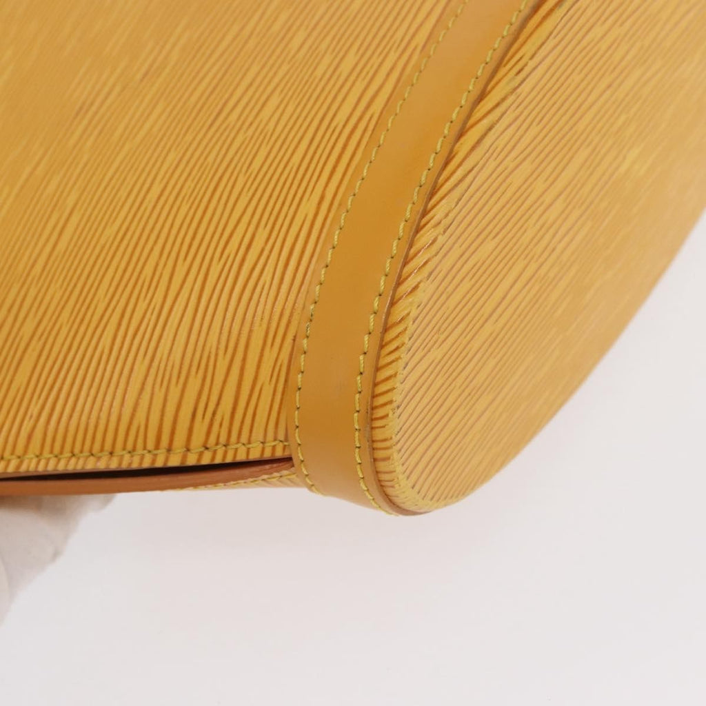 Louis Vuitton Saint Jacques Handbag Epi Leather Yellow Leather Handbag