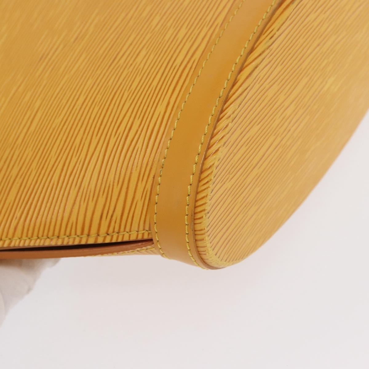 Louis Vuitton Saint Jacques Handbag Epi Leather Yellow Leather Handbag