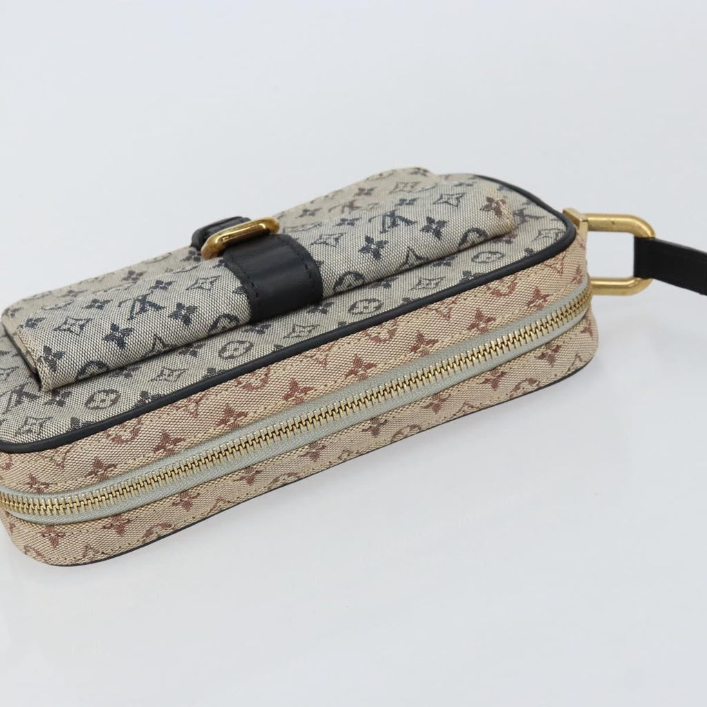 Louis Vuitton Juliette Crossbody Bag Mini Lin Blue Canvas Shoulder Bag