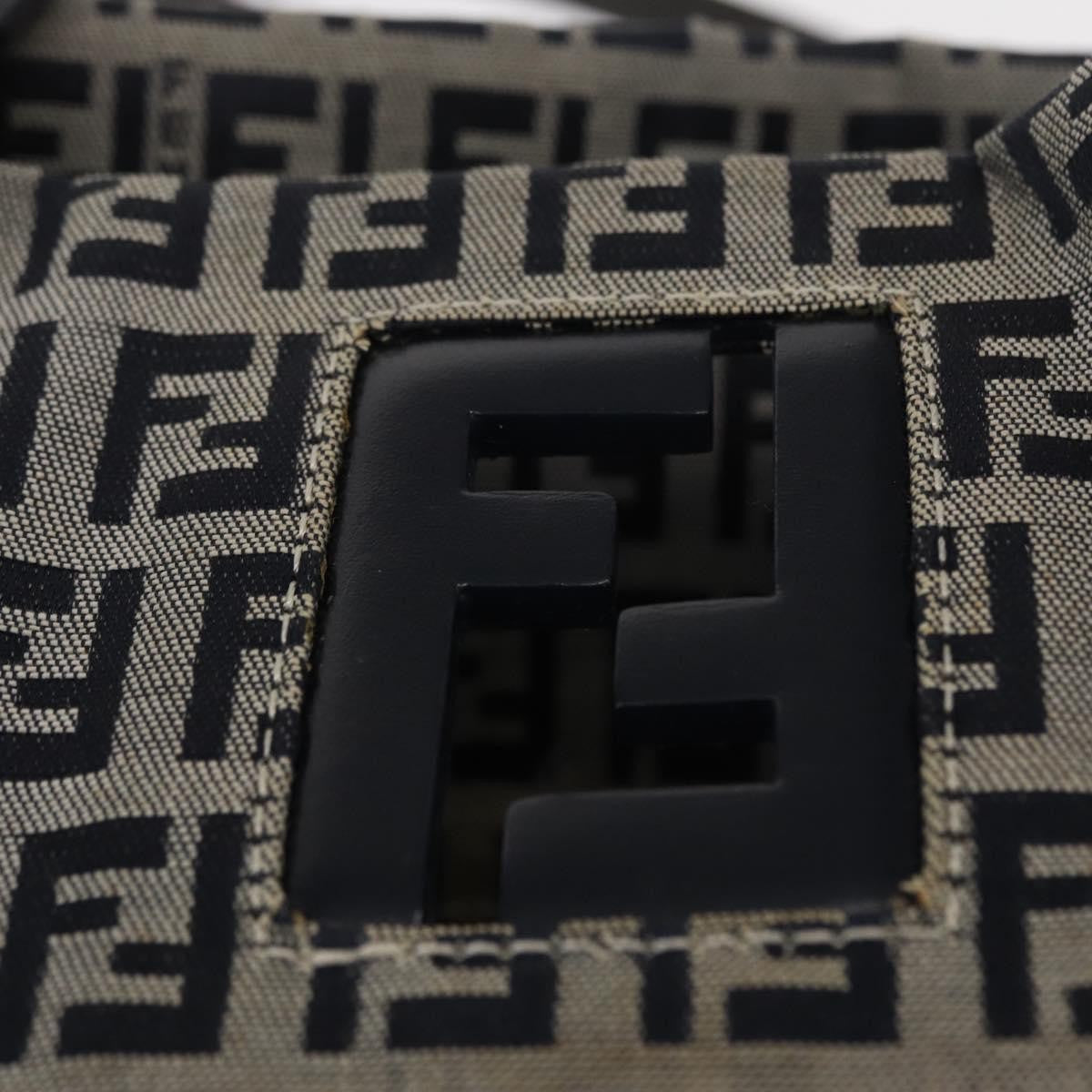 Fendi Shopping Tote Zucchino Canvas Navy Canvas Tote Bag Bag