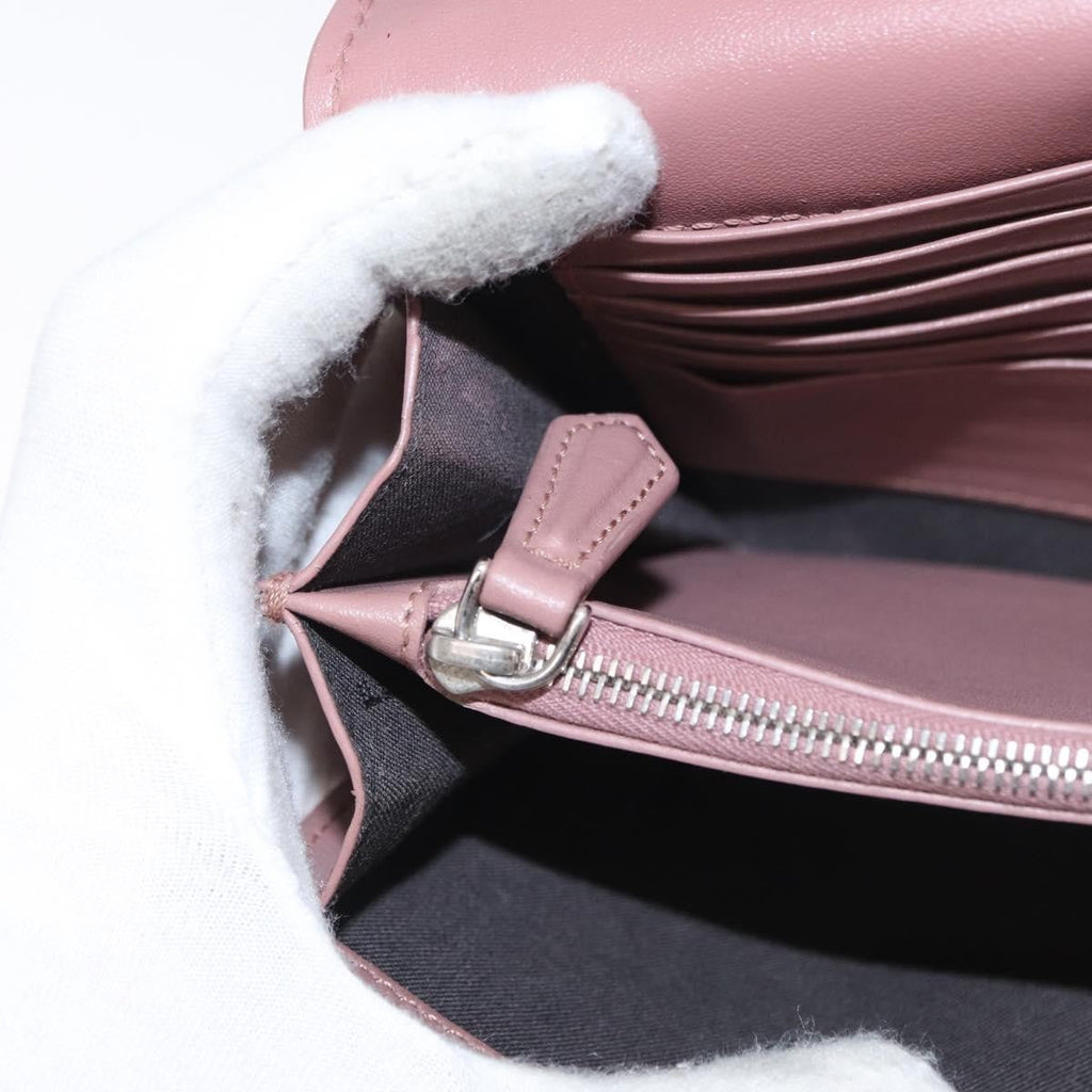 Fendi F Is Fendi Wallet On Chain Leather Pink Leather Shoulder Bag Bag