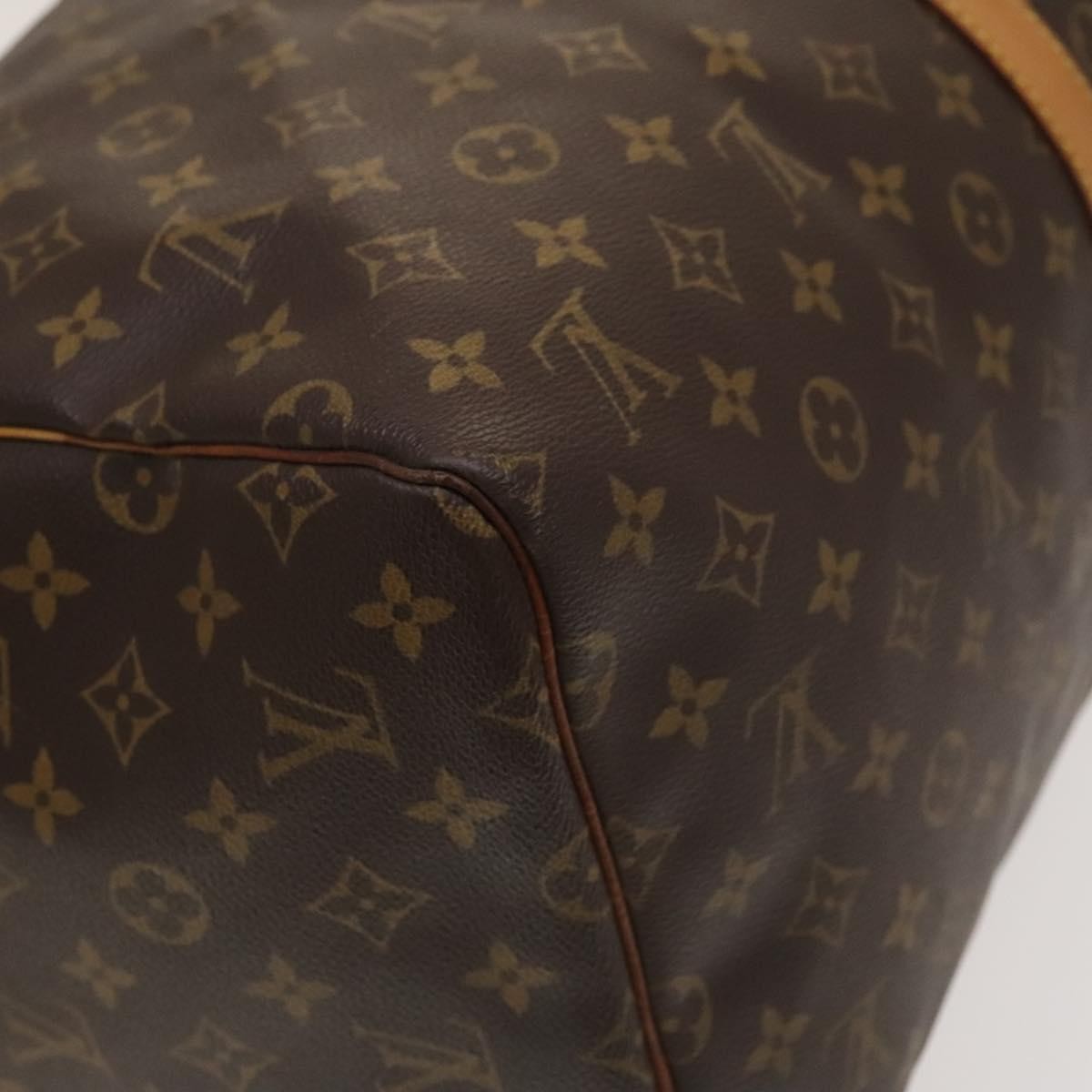 Louis Vuitton Keepall Bag Monogram Canvas Brown Canvas Travel Bag